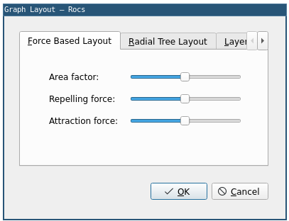 Tab corresponding to the Force-Based Layout in the graph-layout plugin user interface.